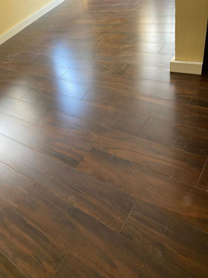 oak red walnut locally installed in Lagos, Nigeria