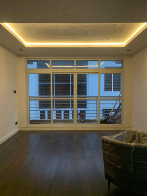 oak red walnut locally installed in Lagos, Nigeria