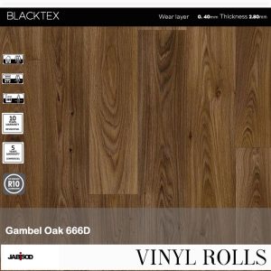 Gambel Oak 666D in cushion vinyl rolls, Blacktex collection