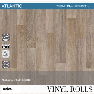 Havanna Oak 949M in cushion vinyl rolls, Atlantic collection