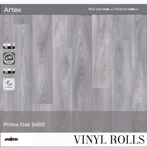 Prime Oak 949D in cushion vinyl rolls, Artex collection