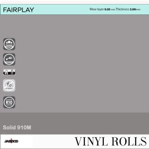 Solid 910M in cushion vinyl rolls, FairPlay collection