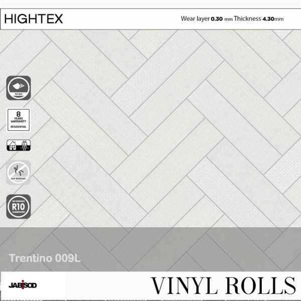 Trentino 009L in cushion vinyl rolls, hightex collection