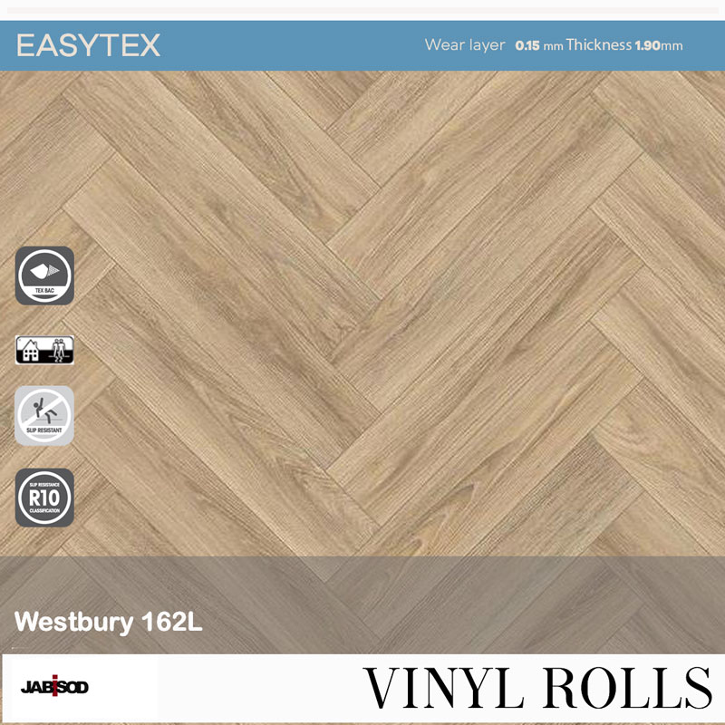 Westbury 162L in cushion vinyl rolls, easytex collection